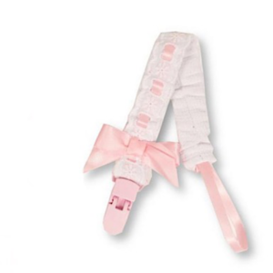 Pink lace dummy clip