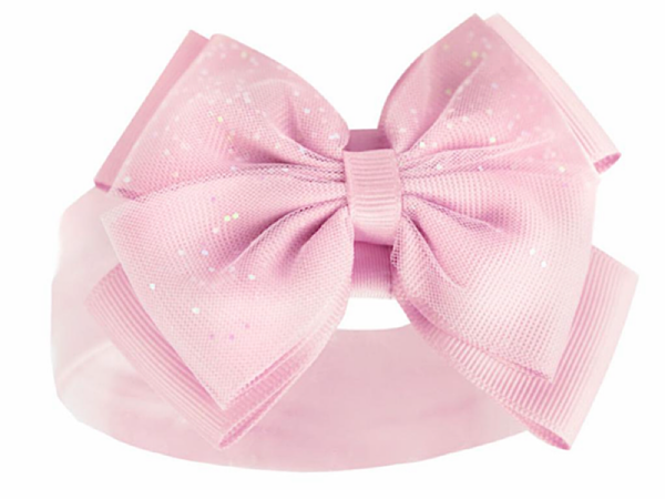 Pink glitter headband